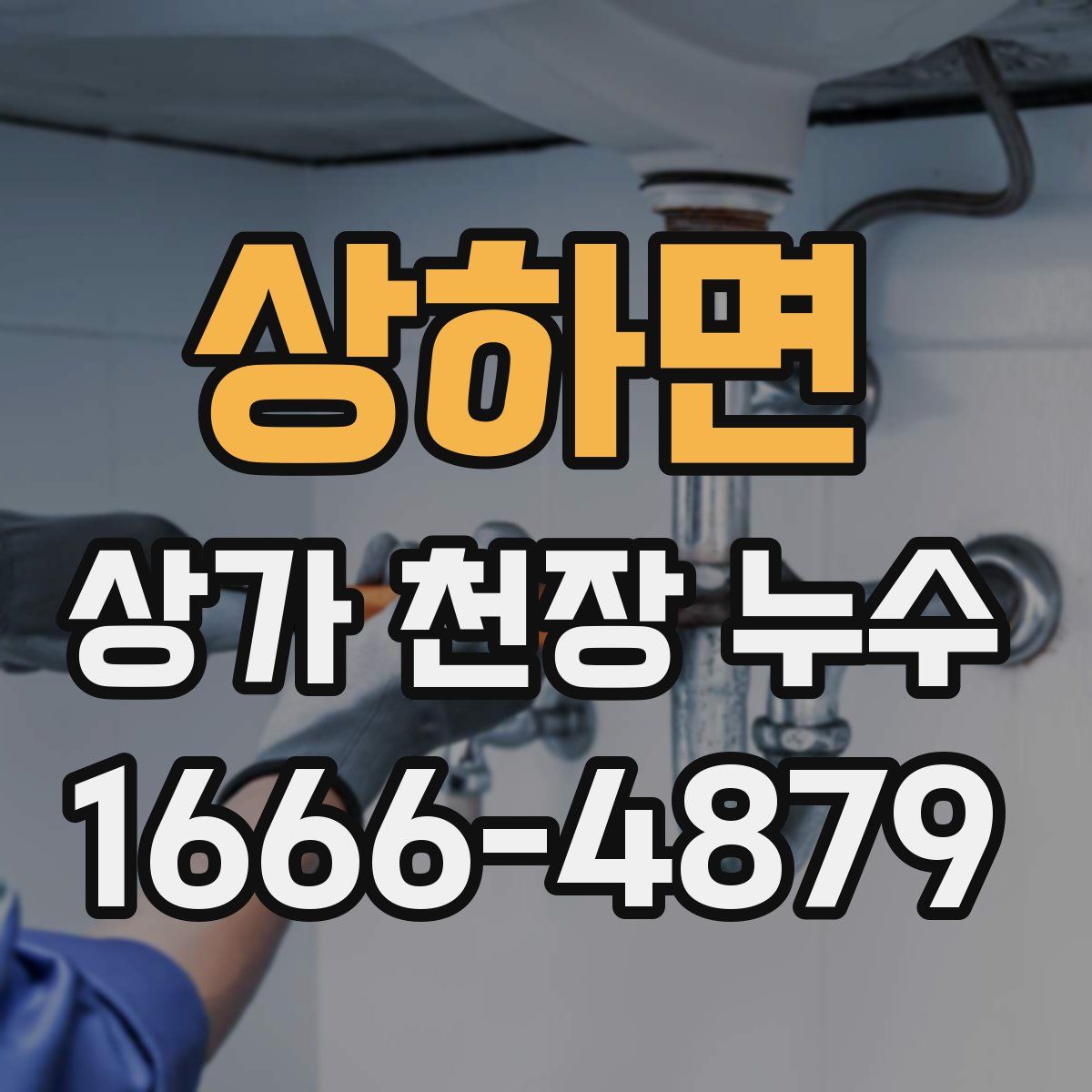 상하면 상가 천장 누수