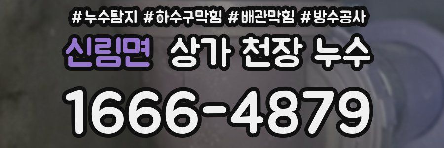 신림면 상가 천장 누수