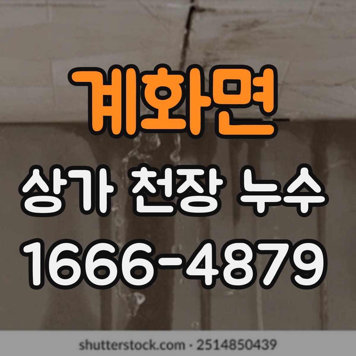 계화면 상가 천장 누수