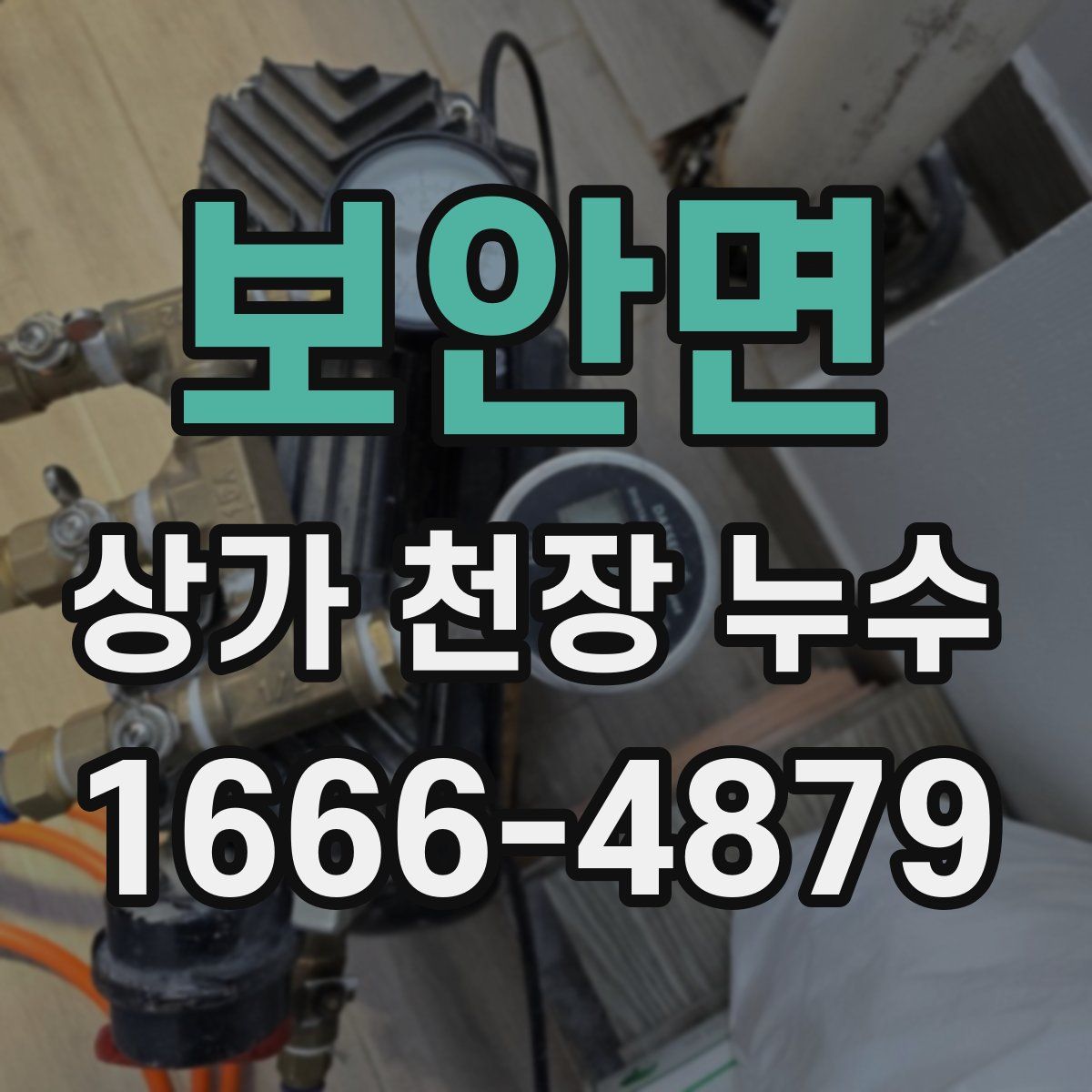 보안면 상가 천장 누수