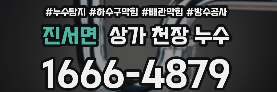 진서면 상가 천장 누수