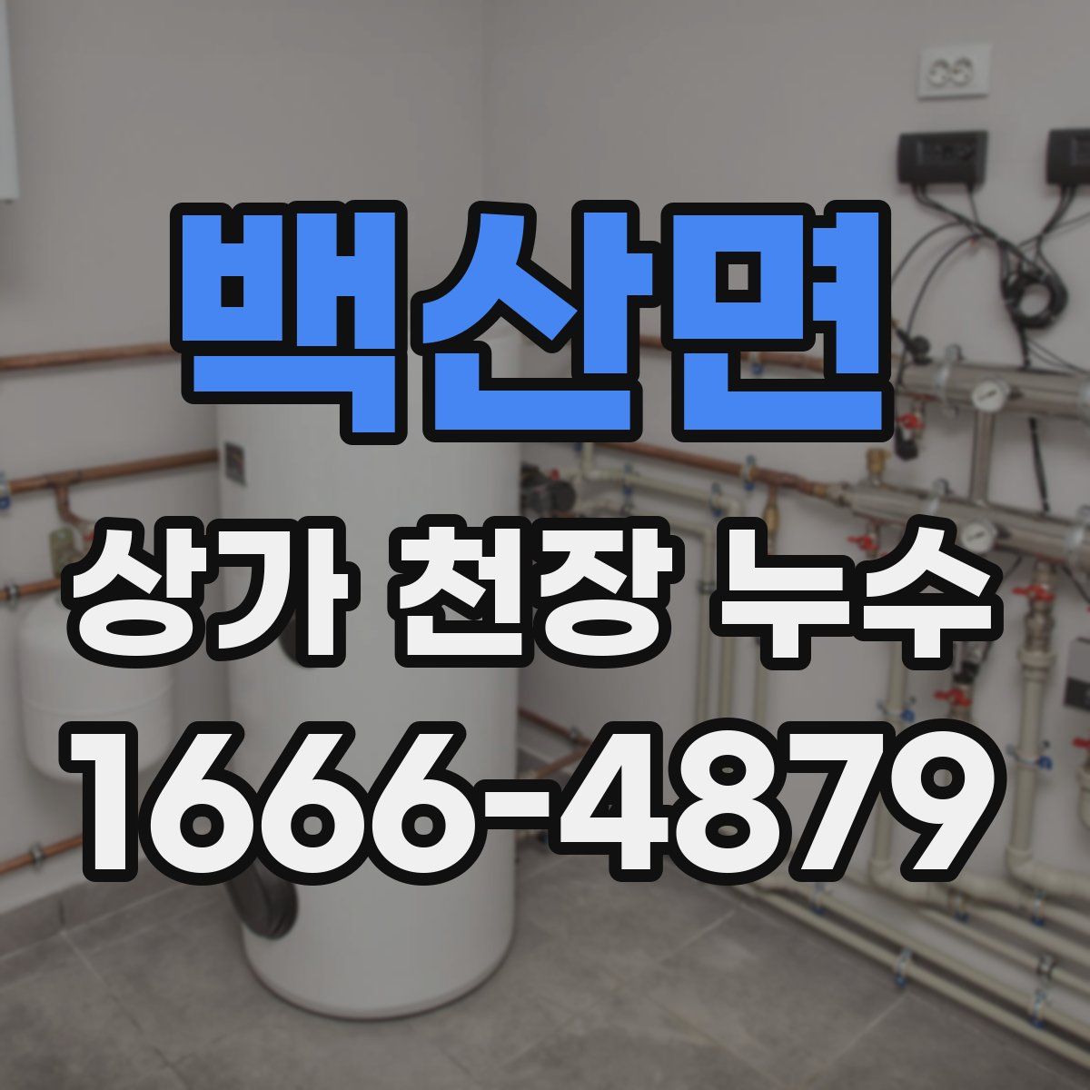 백산면 상가 천장 누수