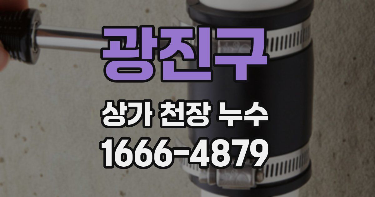광진구 상가 천장 누수
