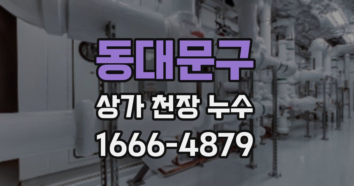 동대문구 상가 천장 누수