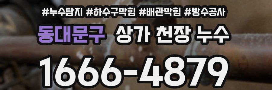 동대문구 상가 천장 누수