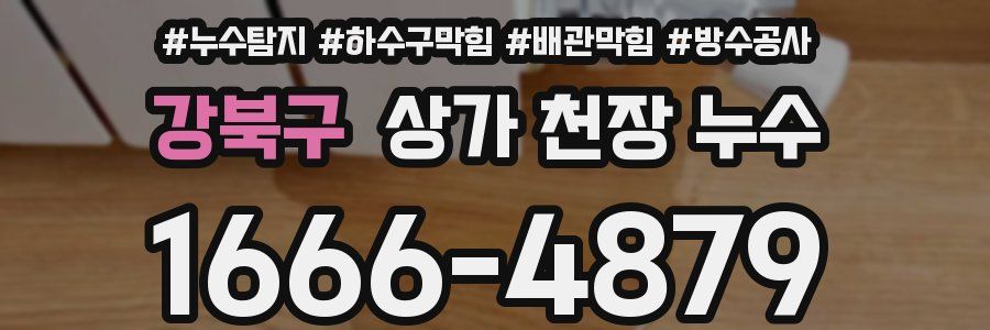 강북구 상가 천장 누수