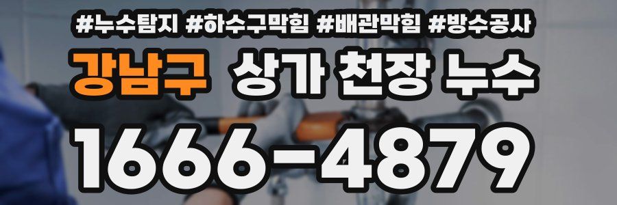 강남구 상가 천장 누수
