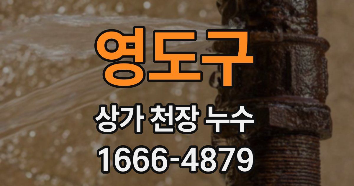 영도구 상가 천장 누수