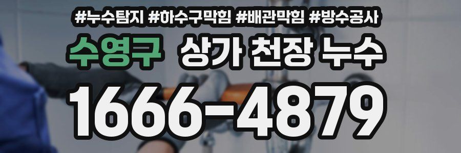 수영구 상가 천장 누수