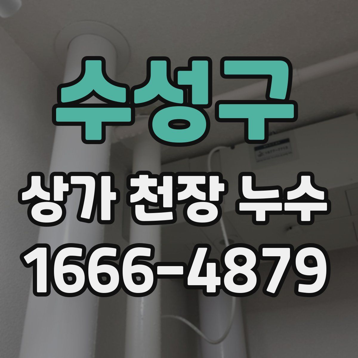 수성구 상가 천장 누수