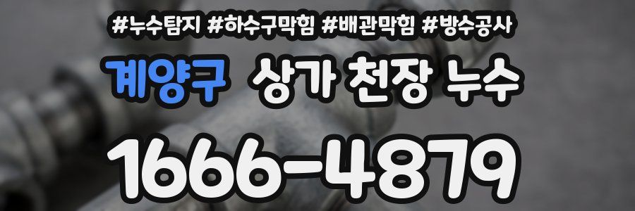 계양구 상가 천장 누수