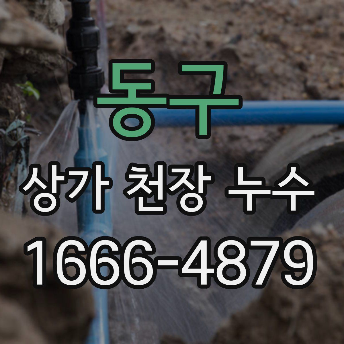 동구 상가 천장 누수
