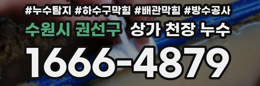 수원시 권선구 상가 천장 누수