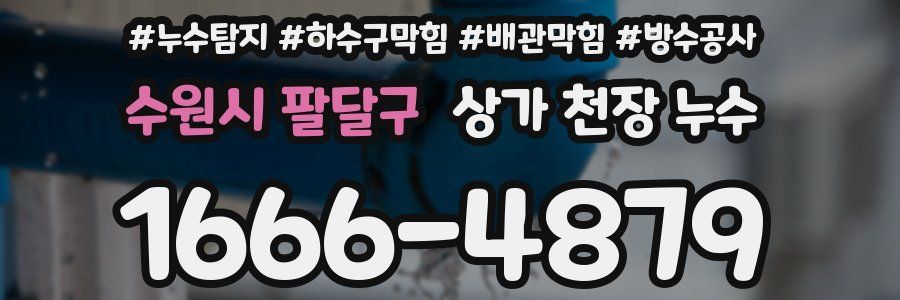 수원시 팔달구 상가 천장 누수