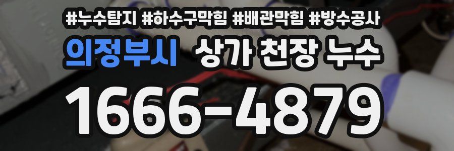 의정부시 상가 천장 누수