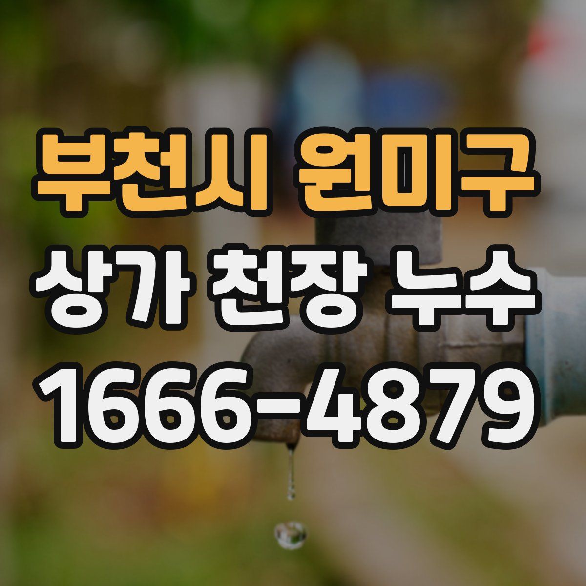 부천시 원미구 상가 천장 누수