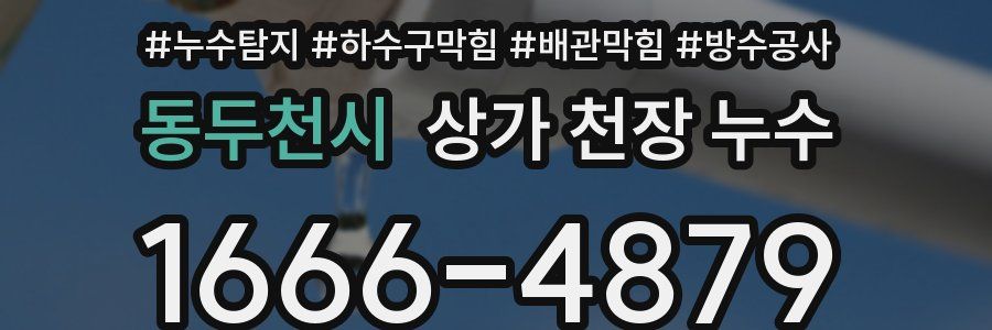 동두천시 상가 천장 누수