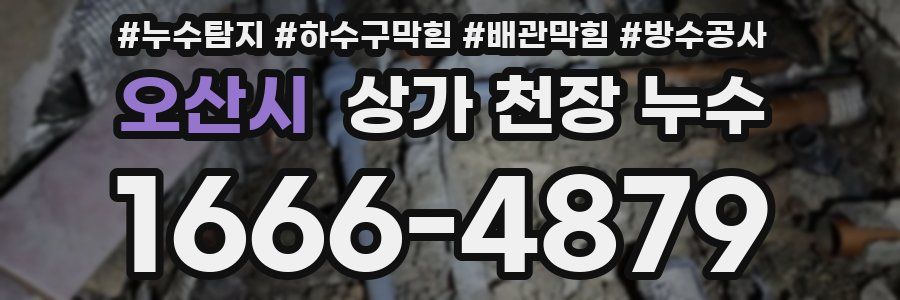 오산시 상가 천장 누수