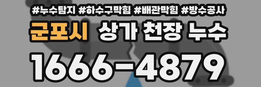 군포시 상가 천장 누수