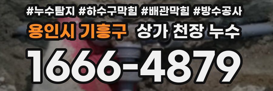 용인시 기흥구 상가 천장 누수
