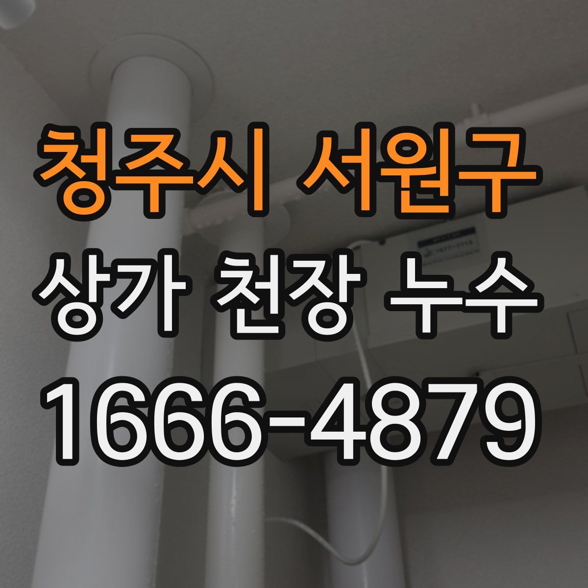 청주시 서원구 상가 천장 누수