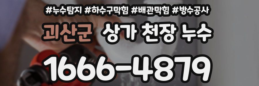 괴산군 상가 천장 누수
