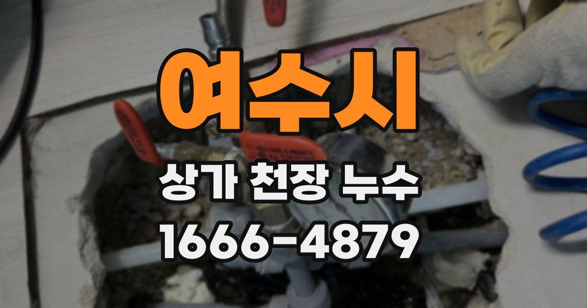 여수시 상가 천장 누수