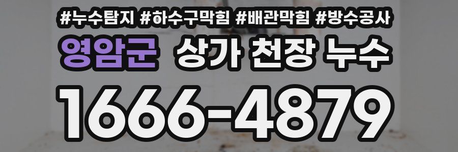 영암군 상가 천장 누수
