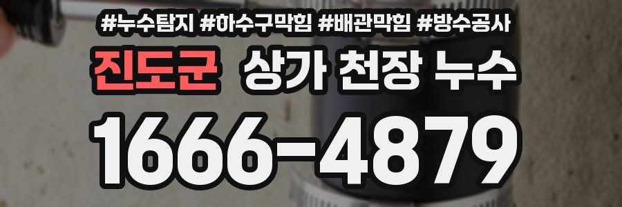 진도군 상가 천장 누수