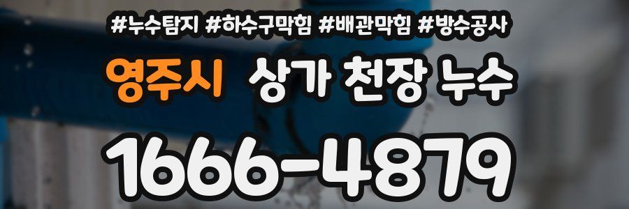 영주시 상가 천장 누수