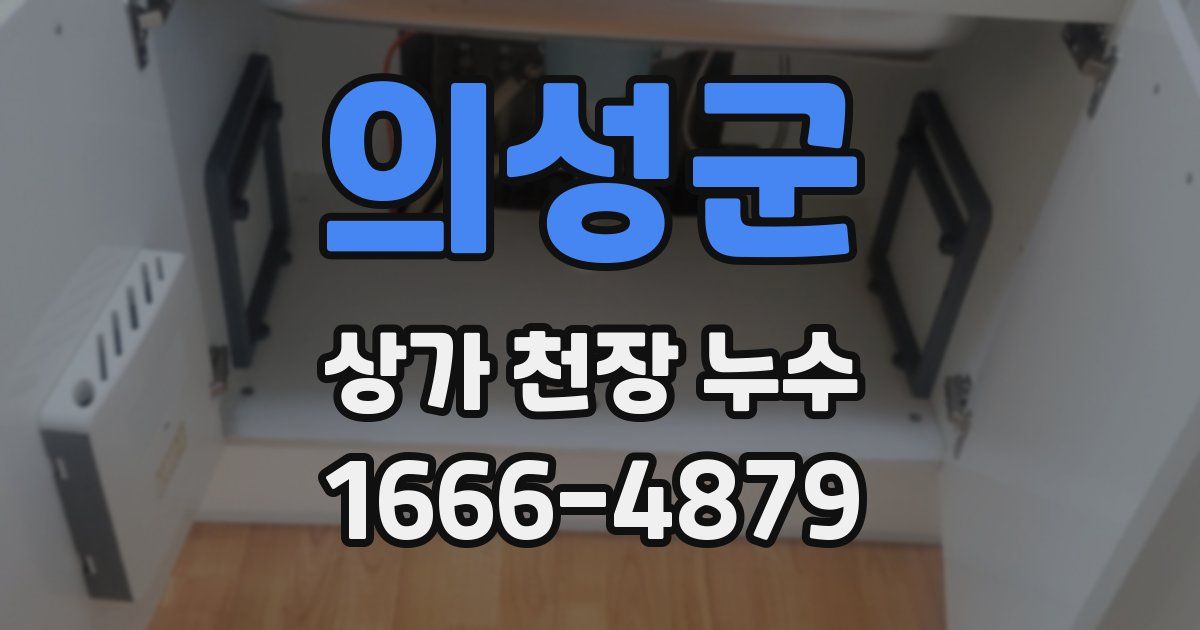 의성군 상가 천장 누수