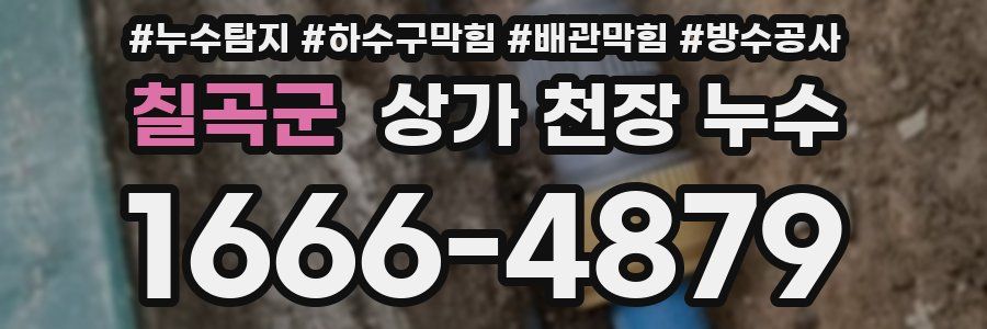 칠곡군 상가 천장 누수