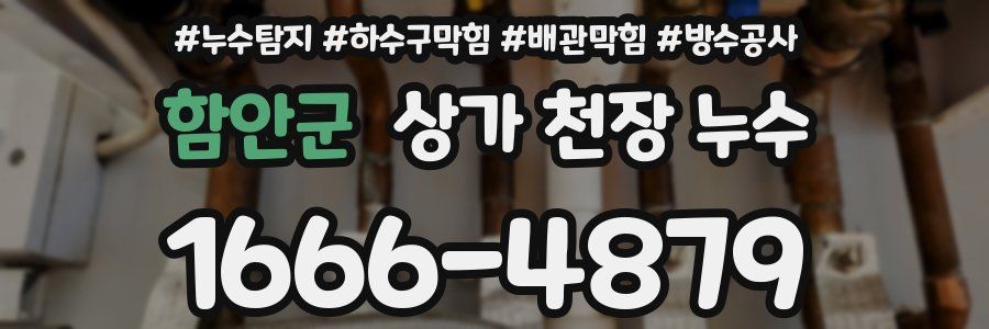 함안군 상가 천장 누수