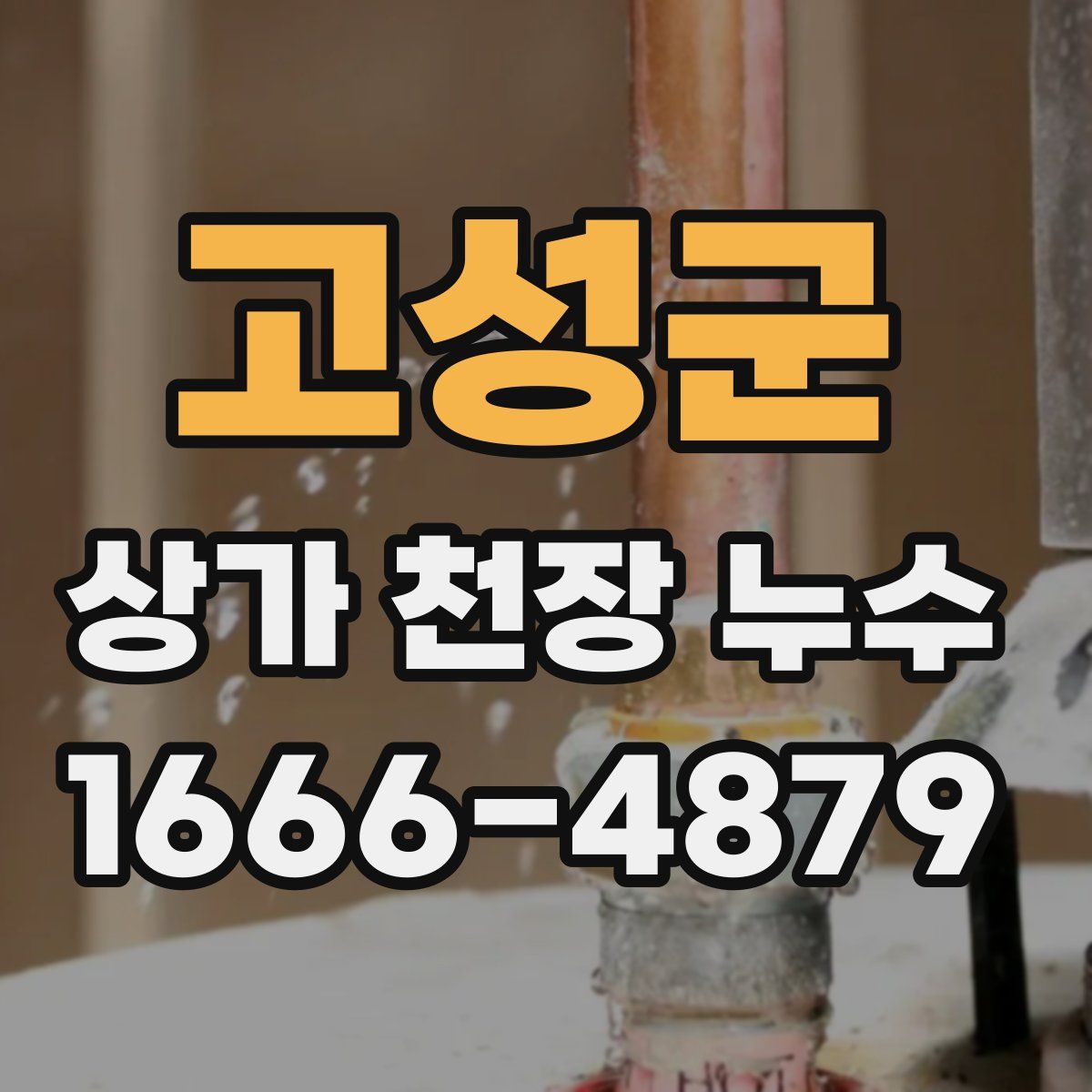 고성군 상가 천장 누수