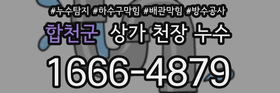 합천군 상가 천장 누수
