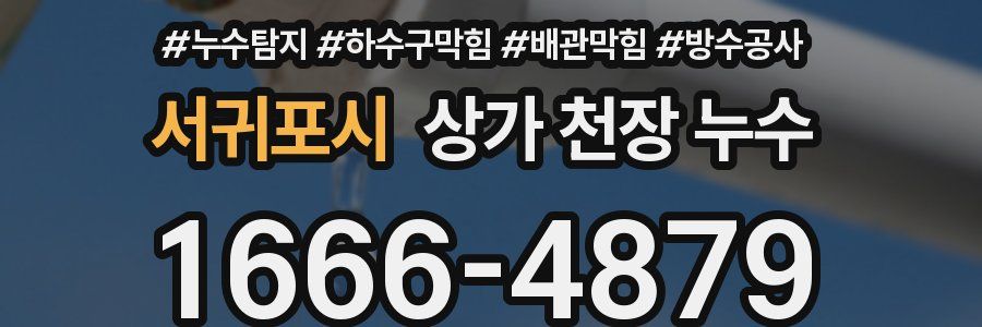서귀포시 상가 천장 누수