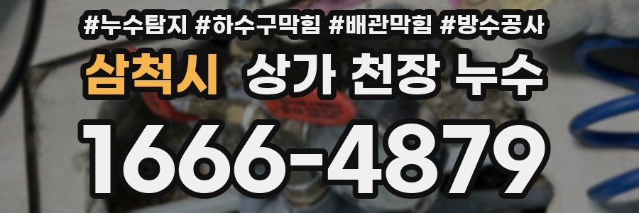 삼척시 상가 천장 누수