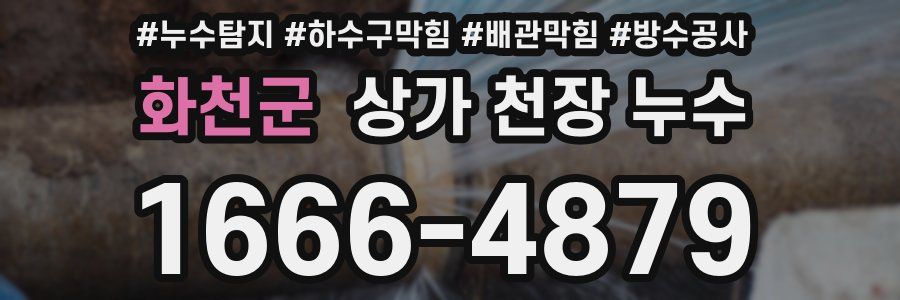 화천군 상가 천장 누수