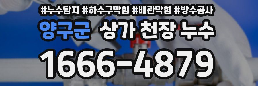 양구군 상가 천장 누수