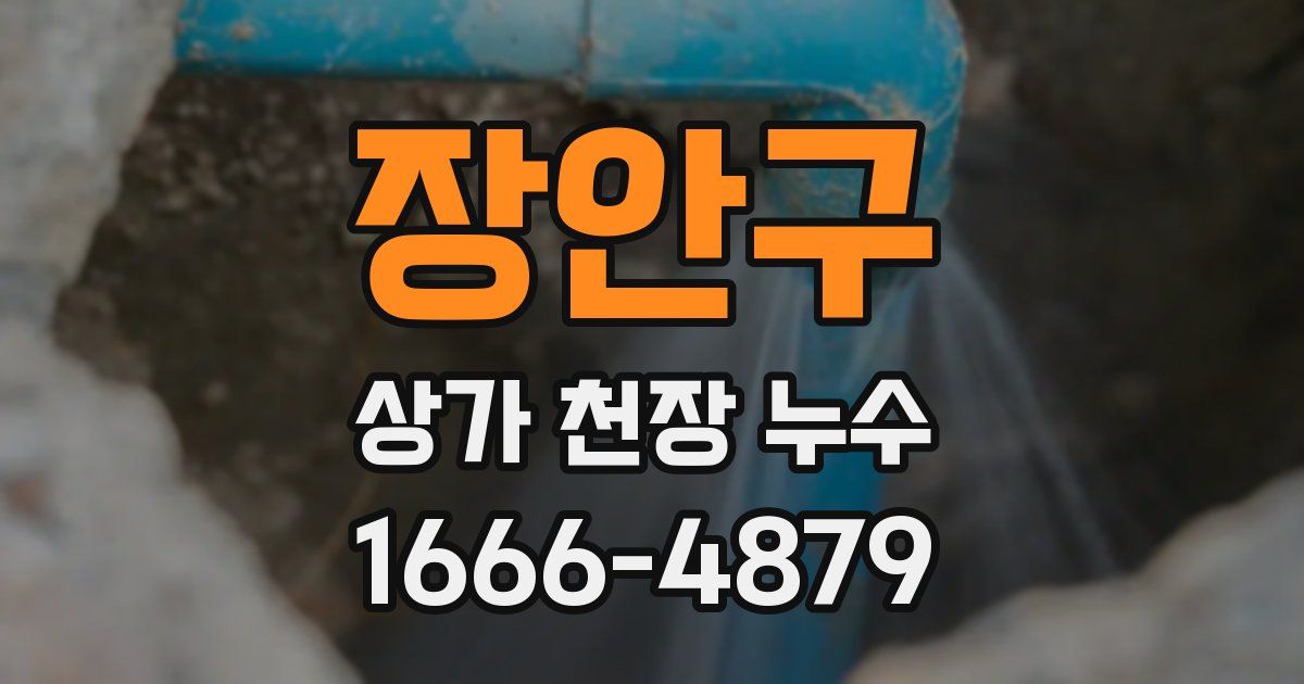 장안구 상가 천장 누수