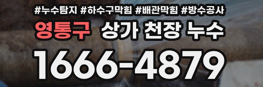 영통구 상가 천장 누수