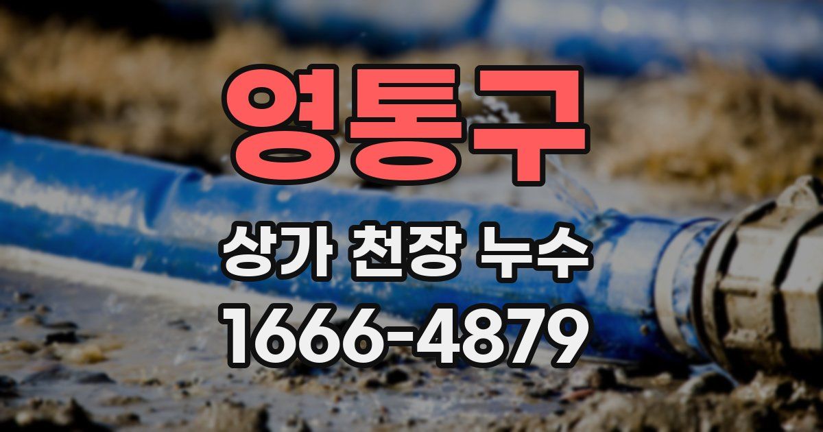영통구 상가 천장 누수