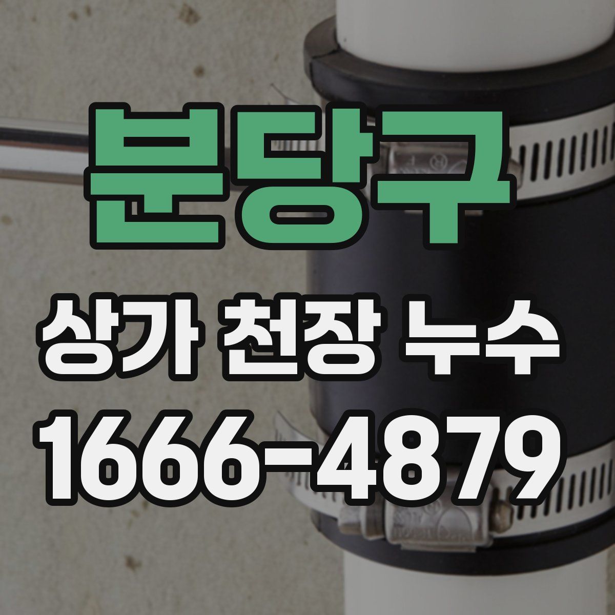 분당구 상가 천장 누수