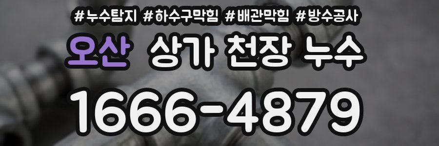 오산 상가 천장 누수