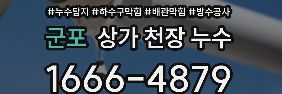 군포 상가 천장 누수