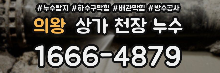의왕 상가 천장 누수