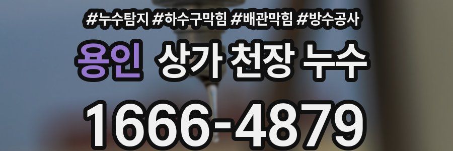 용인 상가 천장 누수