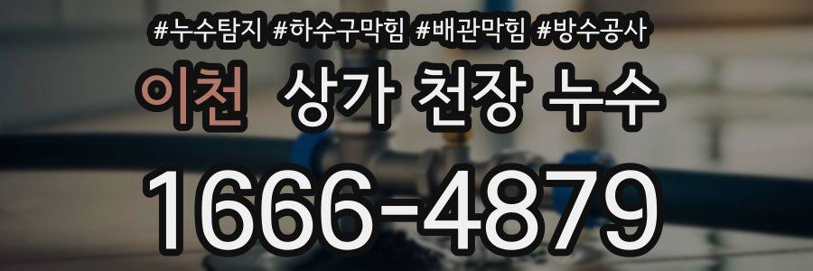 이천 상가 천장 누수