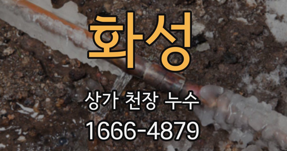 화성 상가 천장 누수