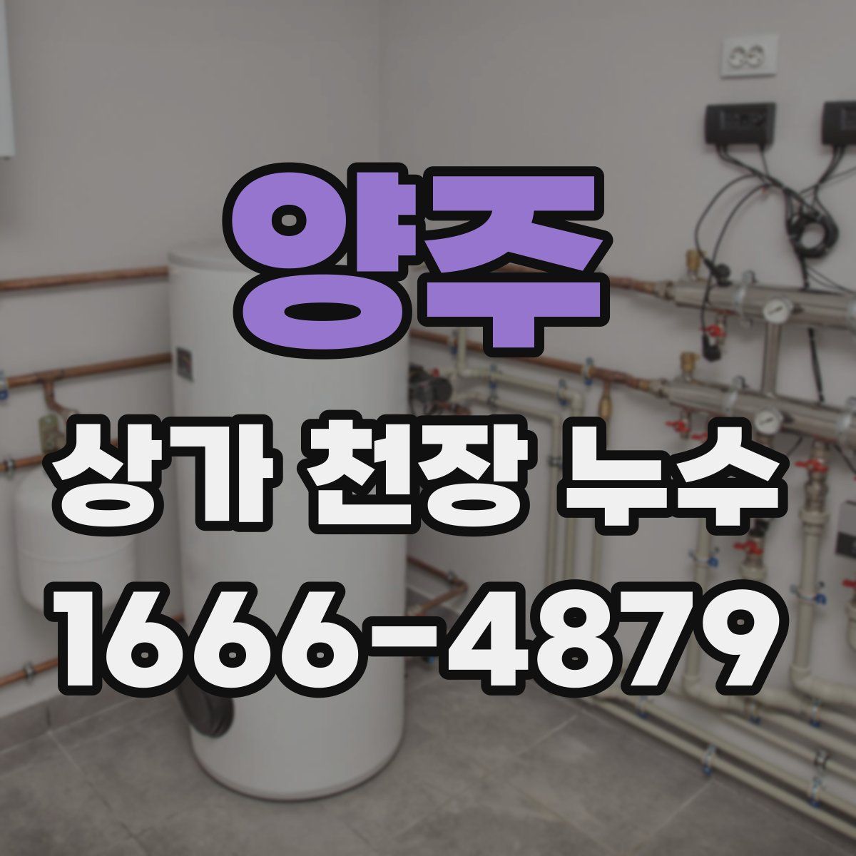 양주 상가 천장 누수